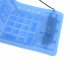 109 key Usb Silicone Soft Keyboard Waterproof Wire Control Portable Flexible Foldable Keyboard Compatible For Windows Vista black