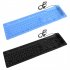 109 key Usb Silicone Soft Keyboard Waterproof Wire Control Portable Flexible Foldable Keyboard Compatible For Windows Vista black