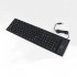 109 key Usb Silicone Soft Keyboard Waterproof Wire Control Portable Flexible Foldable Keyboard Compatible For Windows Vista black