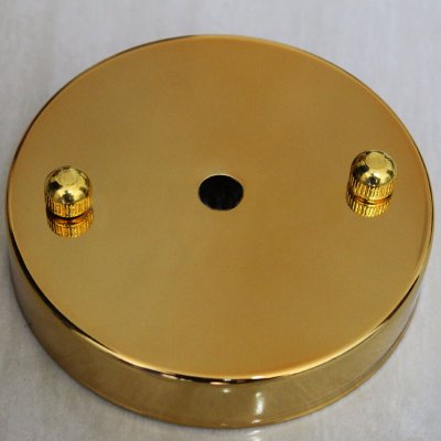 10cm Ceiling Base Plate Round Metal Pendant Light Accessories 10cm Electroplate Gold Base