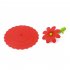 10CM Universal Cartoon Sunflower Shaped Silicone Cup Cover