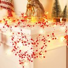 10FT Berry Beaded Glarand String Lights Waterproof 30LED Battery Operated String Lights For Wedding Christmas Party Decoration red