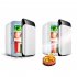 10L Portable Mini Fridge For Car And Home Use  Semiconductor Refrigerator Cooler And Warmer With Back Heat Dissipation Grille  For Foods  Drink  Breast Milk Sto