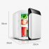 10L Portable Mini Fridge For Car And Home Use  Semiconductor Refrigerator Cooler And Warmer With Back Heat Dissipation Grille  For Foods  Drink  Breast Milk Sto