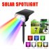 10LED RGB Solar Spotlight Waterproof Outdoor Garden Courtyard Wall Lamp Light Control Ground Lights