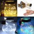 10LED Solar Powered Wine Bottle Cork Shape Night Lights Fairy Lamp String Light   Multicolor 