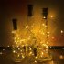 10LED Solar Powered Wine Bottle Cork Shape Night Lights Fairy Lamp String Light   Warm White