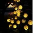 10LEDs 20LEDs 30LEDs Solar Lantern Shape String Light for Landscape Yard Outdoor Decor Solar 30 Lights   White Lantern