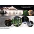 10M 100LED Waterproof Solar powered Pipe String Lights Garden Yard Home Party Decoration Warm White