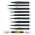 10PCS Precision Tweezers Set  Stainless Steel Tweezer Maintenance Tool  Anti Static Tweezers For Eyelash Maintenance Tool  Electronics  Jewelry making Laborator