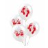 10Pcs 12Inches Thicken Blood Foodprint Handprint Latex Balloon Halloween Party Decor 10 mixed balloons