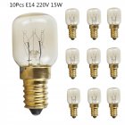 10Pcs 15W 25W E14 220V 300 Degree High Temperature Resistant Microwave Oven Bulb Gold