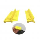 10Pcs Car Paintless Dent Repair Tool Paintless Dent Removal Kit Plastic Right Angle Sheet Puller Tabs Tools yellow