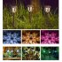 10Pcs LED Light Solar Powered Outdoor Waterproof Coffee Color Lawn Lamp Courtyard Decor warm light