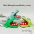 10Pcs Mini Biting Finger Teeth Toys Cartoon Keychain Funny Bite Hand Dentist Games Children Innovation Toy Random Color