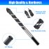 10Pcs Professional Masonry Drill Bit Set 1 8 Inch 5 32 Inch 3 16 Inch 1 4 Inch 5 16 Inch 3 8 Inch 1 2 Inch Multi Size Industrial Strength Carbide Drill Bit Tip 