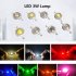 10Pcs Set 3W LED High Power Super Bright Lamp Beads Night Light for Flashlight Stage Yard  yellow