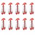 10Pcs Tent Pegs Windproof Hiking Camping Deck Garden Stakes Adjuster Tensioner Stopper Large  fish bone type  10pcs