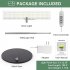 10W 120LEDs Plant Growth Lamp IP54 Waterproof Auto On Off Adjustable Brightness Height LED Full Spectrum Plant Light Telescopic pole light Base US Plug