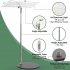 10W 120LEDs Plant Growth Lamp IP54 Waterproof Auto On Off Adjustable Brightness Height LED Full Spectrum Plant Light Telescopic pole light Base US Plug