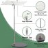 10W 120LEDs Plant Growth Lamp IP54 Waterproof Auto On Off Adjustable Brightness Height LED Full Spectrum Plant Light Telescopic pole light Base US Plug