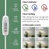 10W 120LEDs Plant Growth Lamp IP54 Waterproof Auto On Off Adjustable Brightness Height LED Full Spectrum Plant Light Telescopic pole light Base US Plug