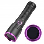 10W 365nm Purple Light Flashlight, LED Powerful Flashlights, Rechargeable Powerful Fluorescent Detector, Purple Light Flashlight, For Pet Urine Detection, Resin Curing No batteries included