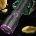 10W 365nm Purple Light Flashlight  LED Powerful Flashlights  Rechargeable Powerful Fluorescent Detector  Purple Light Flashlight  For Pet Urine Detection  Resin