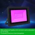 10W LED Black Light With Adjustable Bracket Wire 5ft 120   Light Range Plug IP66 Waterproof LED Flood Light For Party Fluorescent Poster Decoration 395nm