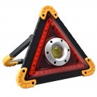 10W LED Triangle Warning Stop Sign Car Breakdown Emergency Safety Light USB Rechargeable Safety Signal Hand Light Camping Essential Light 301 yellow