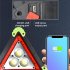 10W LED Triangle Warning Stop Sign Car Breakdown Emergency Safety Light USB Rechargeable Safety Signal Hand Light Camping Essential Light 303 yellow