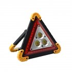 10W LED Triangle Warning Stop Sign Car Breakdown Emergency Safety Light USB Rechargeable Safety Signal Hand Light Camping Essential Light 303 yellow