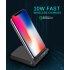 10W Standard Qi Wireless Charger for 5 8 mm Phone black