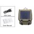 10W solar paneled backpack with 6V 2A output a laptop   tablet sleeve and loads of pockets can carry and charge all your gadgets