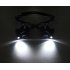 10X 15X 20X 25X Magnifying Glass Set with Headband   LED Light Magnifier Watchmaker Jewelry Optical Lens Without battery