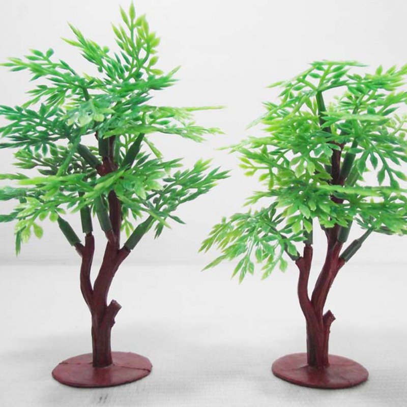 Simulation Green Pagoda Tree Assemble Model