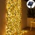 10m 100 Led Solar Powered Ivy Vine Fairy Tale Light  String  Ip55 Waterproof Automatic On  Off Garden Outdoor Decoration Wall Lamp 10m 100 lights solar light