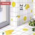 10m roll Oil Proof Wall Sticker Wallpaper Self adhesive Wallpaper Thickening Waterproof Oilproof Paper For Kitchen Cupboard Household yellow lemon