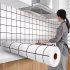 10m roll Oil Proof Wall Sticker Wallpaper Self adhesive Wallpaper Thickening Waterproof Oilproof Paper For Kitchen Cupboard Household yellow lemon