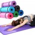 10mm Extra Thick Yoga Mat Non slip High Density Anti tear Fitness Exercise Mats With Carrying Strap red