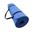 10mm Extra Thick Yoga Mat Non-slip High Density Anti-tear Fitness Exercise Mats With Carrying Strap blue