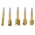 10pcs 1 8in HSS Coated Woodworking Router Bits Wood Cutter Milling for Dremel 10 pieces   set
