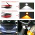10pcs 23mm Eagle Eye LED DRL Daytime Running Reversing Light Car Tail Lamp Dc12v White and yellow light