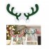 10pcs Christmas Cup  Card Xmas Party Santa Hat Wine Glass Decoration Home Table Place Decor Red antlers