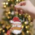 10pcs Christmas Diamond Painting Keychain Kits 5D DIY Hanging Diamond Painting Keychains Art Crafts For Christmas Decoration Santa  10pcs 