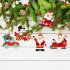 10pcs DIY Christmas Diamond Painting Pendant Cartoon Rhinestones Pictures for Christmas Tree Decoration