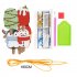 10pcs Diy Diamond Painting Pendant Christmas Cartoon Rhinestones Pictures for Tree Decor