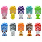 10pcs Farm Animals Toys Rainbow Animal Finger Puppets Barn Counting Color Sorting Educational Toys Gifts For Kids 10pcs