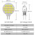 10pcs Indoor Led Lighting Lamp Bulb Decorative Energy saving Lamp Dome Light G4 24 Yellow light G4 24 lights
