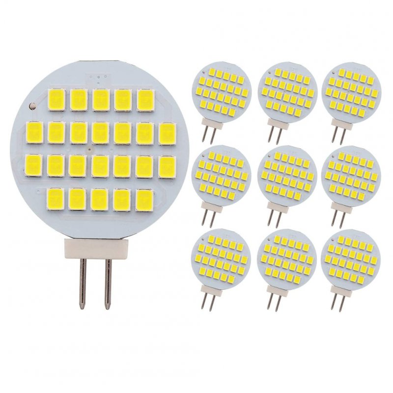 10pcs Indoor Led Lighting Lamp Bulb Decorative Energy-saving Lamp Dome Light G4-24 Yellow light_G4-24 lights